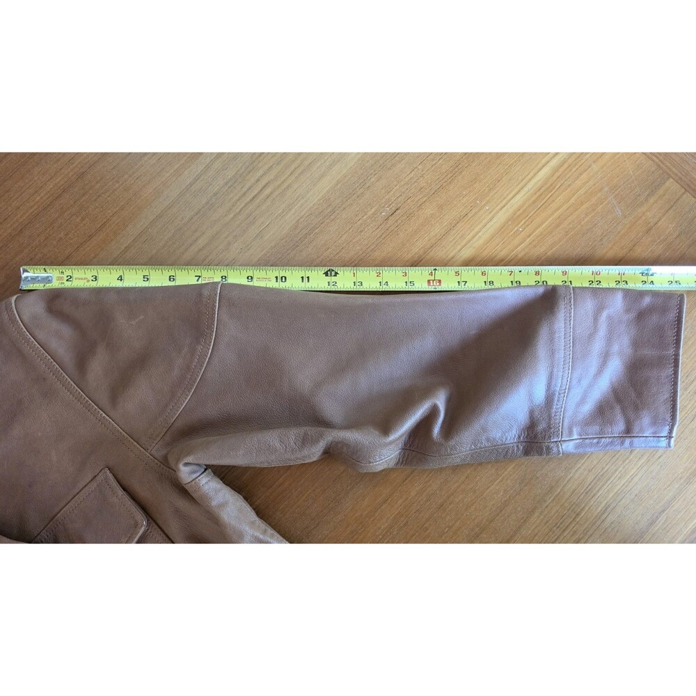 Territory Ahead Men's Brown Leather Jacket Size Medium - Picture 9 of 13